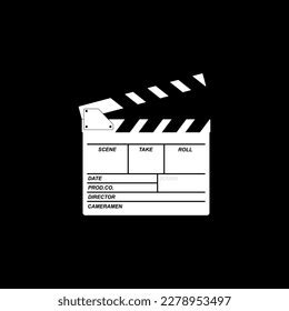 Clapper Board Cinematography Concept Movie Film Stock Vector Royalty