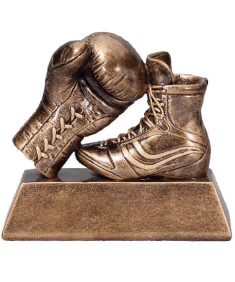 Rf1330b Gold Boxing Glove And Boot Wilson Trophy