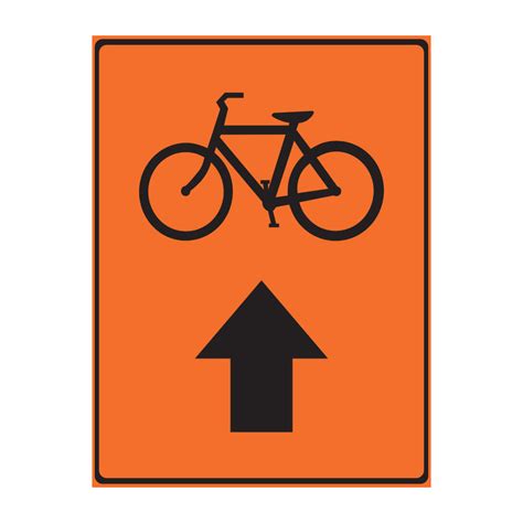 BIKE LANE – BIKE SYMBOL, ARROW STRAIGHT - My Sign Station