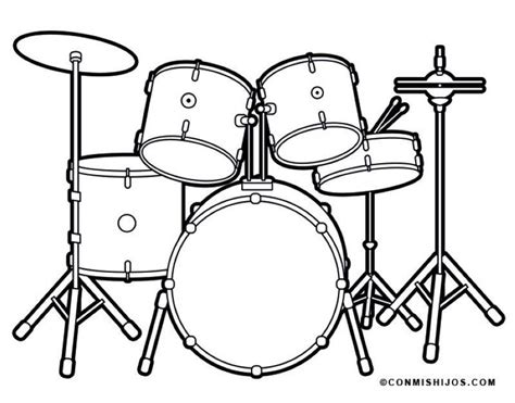 Musikinstrumente Musik F R Kinder Drum Drawing Musical Instruments