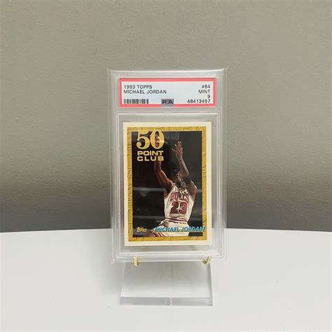 1993 Topps GOLD Michael Jordan 50 Point Club 64 Hall Of Fame Bulls PSA