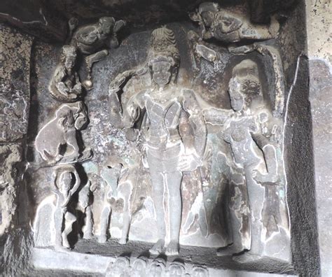 Just About Everything: Ancient Ellora Cave temples; Ravan Ki Khai (cave 14) and Dasavatara (cave ...