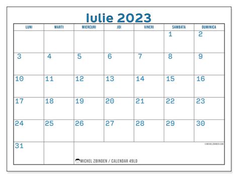 Calendar Iulie Pentru Imprimare Ld Michel Zbinden Ro