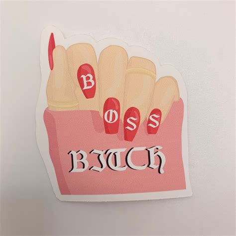 Boss Bitch Sticker Female Empowerment Sticker Female Boss Etsy