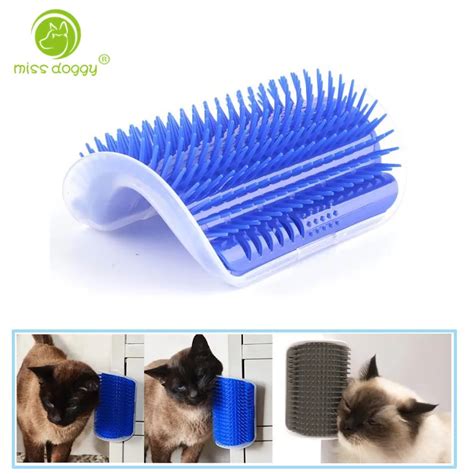 Pet Cat Brush Comb Play Toy Plastic Scratch Bristles Arch Self Groomer