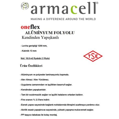 Armacell Kanal Karavan Oto Is Ses Yal T M Mm Folyolu Kendinden