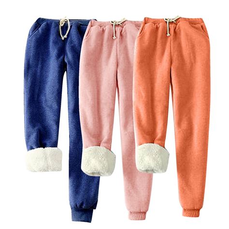 3 Pack Iugvhana Plus Size Women S Winter Warm Sherpa Lined High Waist