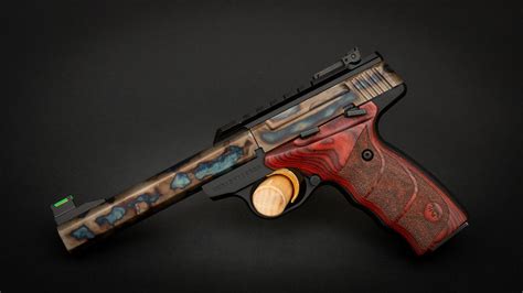 Turnbull Finished Browning Buck Mark Plus Rosewood Udx With Picatinny Top Rail Sold Turnbull