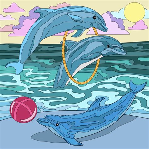 Color By Numbers Paint By Number Dolphin Coloring Pages April Art Dolphin Art Stained Glass