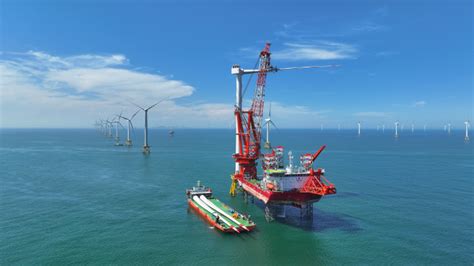 Photo Worlds Biggest Offshore Wind Turbine Stands In China Offshore