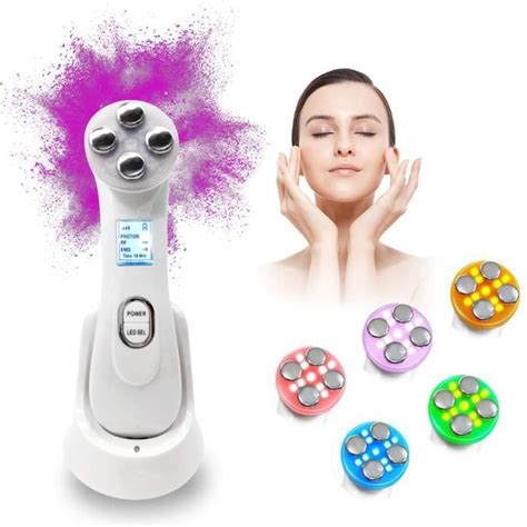 Appareil à Ultrason Visage LED Visage Anti Age Luminotherapie Appareil