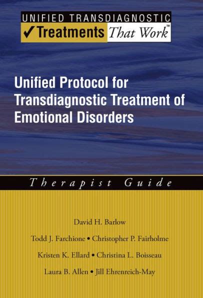 Unified Protocol For Transdiagnostic Treatment Of Emotional Disorders