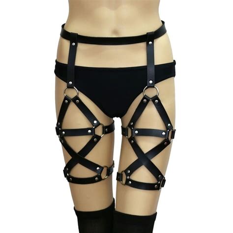 Leather Body Harness Collection Bold Edgy Fashion Accessories Hard