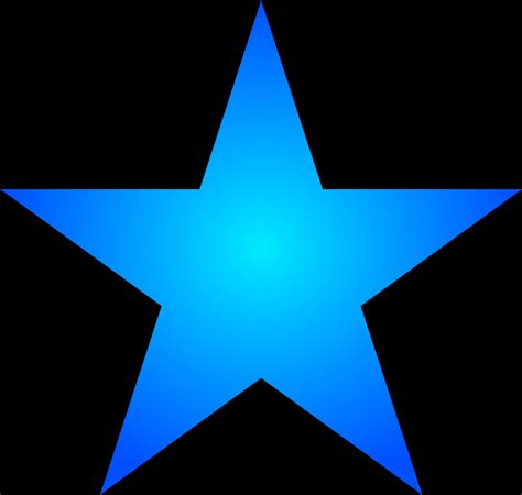 Download Blue Gradient Star Graphic