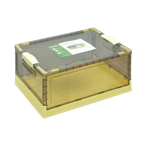 Jual Stora 51 X 35 X 10 Cm Kotak Penyimpanan Lipat Dengan Roda Kuning