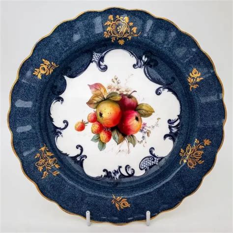 ROYAL WORCESTER HAND Painted Fruit Study Cabinet Plate E Phillips