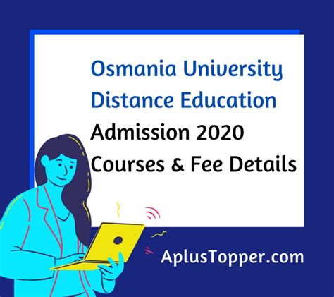 Osmania University Distance Education Admission 2020 Eligibility