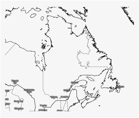 Blank Map Of Quebec