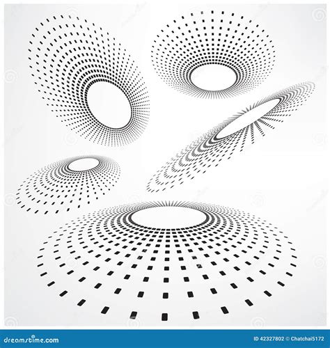 Abstract Halftone Background Halftone Circle Shape Stock Vector