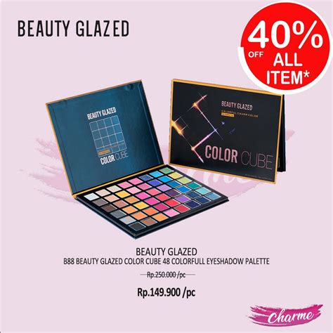 Jual READY ORI Beauty Glazed Color Cube 48 Colorful Eyeshadow