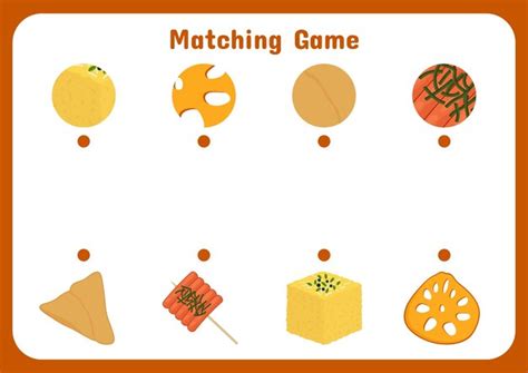Premium Vector Matching Game Worksheet For Kids