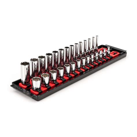 Tekton In Drive Point Socket Set With Rails Mm Mm