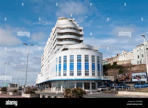 Marine Court in St Leonards-on-Sea, a striking art-deco building in the ...