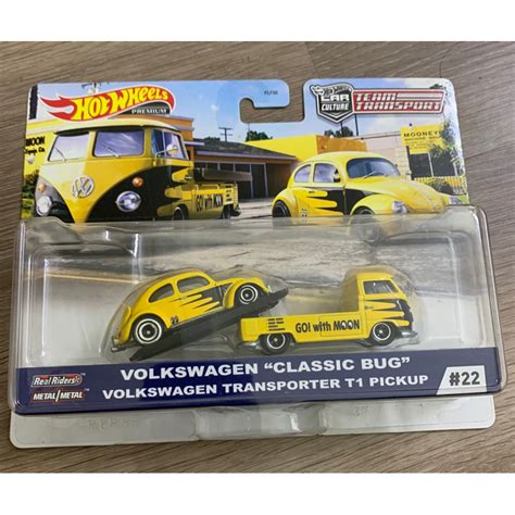 Hot Wheels Premium Team Transport Volkswagen Classic Bug Vw Transporter T Pickup Shopee