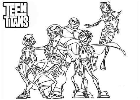 Teen Titan Coloring Pages