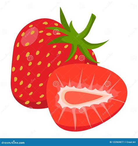 Strawberry Vector Fresh Strawberry Illustration