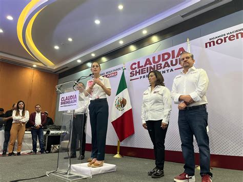 Claudia Sheinbaum Se Compromete A Cumplir Con Proyecto Del Tren M Xico