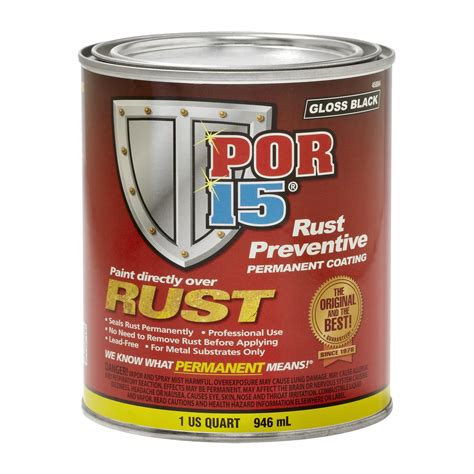 Buy POR-15 Rust Preventive Paint, Stop Rust and Corrosion Permanently, Anti-rust, Non-porous ...