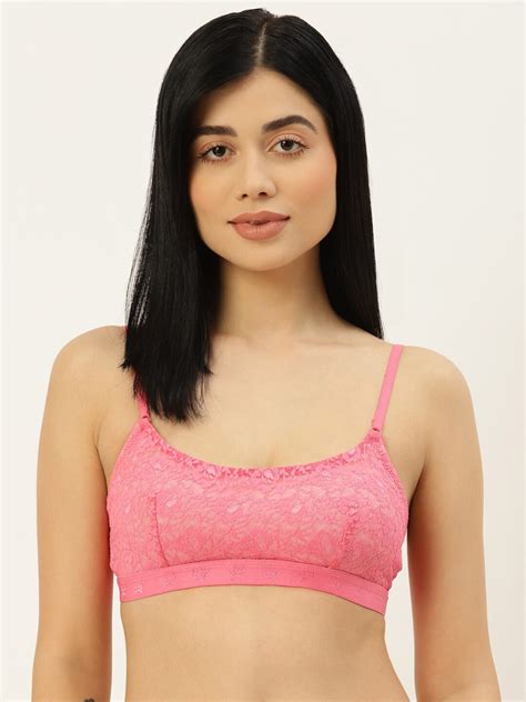 Buy Dressberry Floral Non Padded Non Wired Bralette Lace Bra Bra For Women 21333570 Myntra