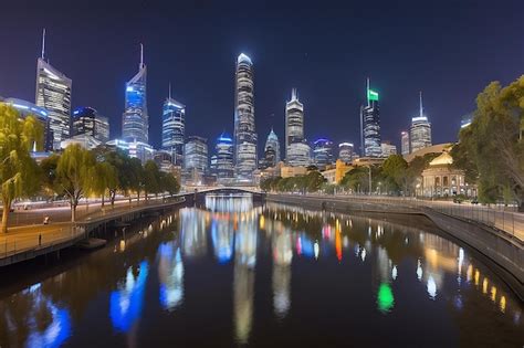 Premium Photo Melbourne October Beautiful City Skyline Over