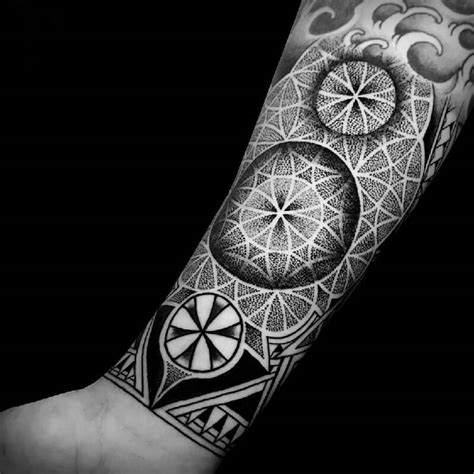 Dotwork Tattoo Geometric Tattoos With Advanced Spiritual Symbols