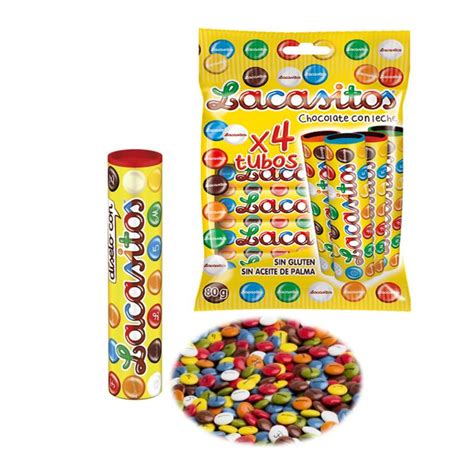 Lacasitos 4 Tubos Blx80g Cada Tubo X 20g