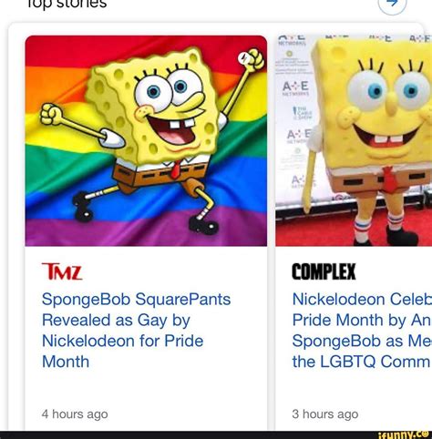 Spongebob Squarepants Revealed As Gay By Nickelodeon For Pride Month 4 Hours Ago Nickelodeon