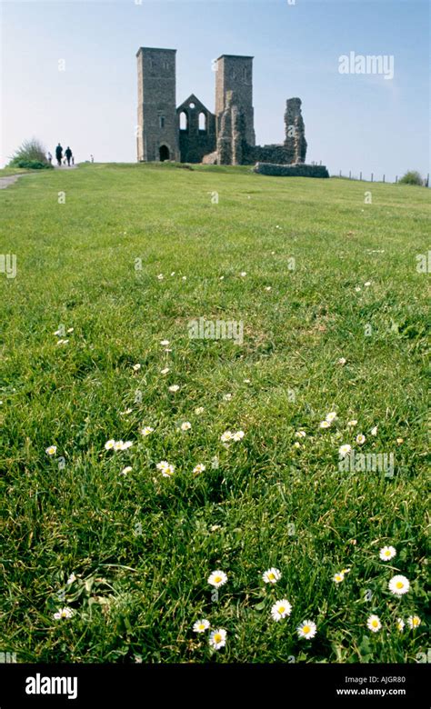 The Historical Reculver Twelfth Century Twin Towers On The North