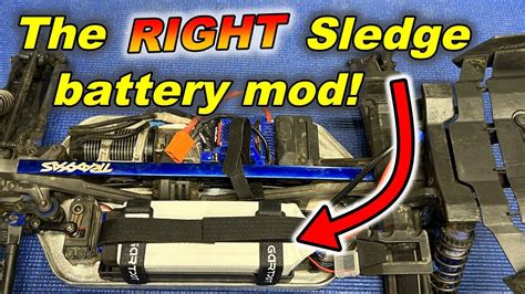 Traxxas Sledge Battery Mod The Right Way To Do It Youtube