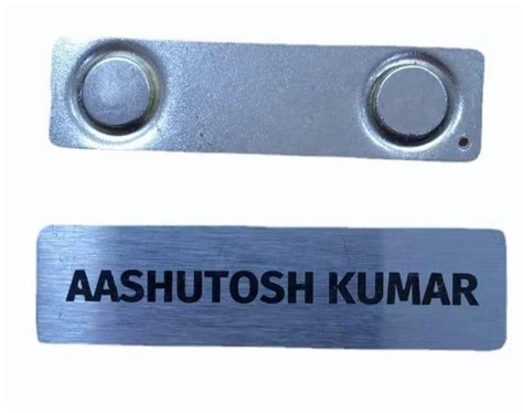 Mm Silver Stainless Steel Nameplate Wall Mounted Grade At Rs