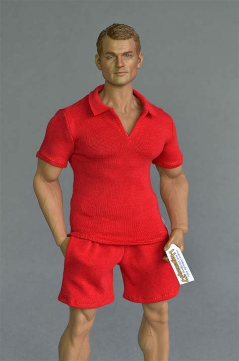 Th Scale Xxl Red Polo Shirt And Shorts Fit Phicen Tbleague M M Hot Toys Ttm Tom Of