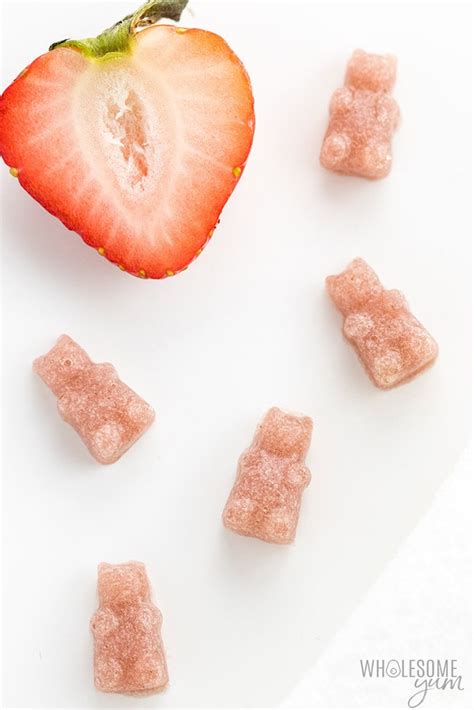 How To Make Pink Homemade Sugar-free Gummy Bears (Recipe)