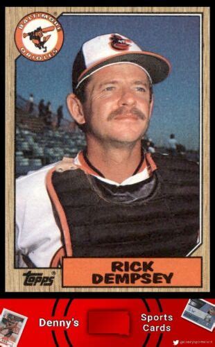 Topps Rick Dempsey Baltimore Orioles Baseball Card Ebay