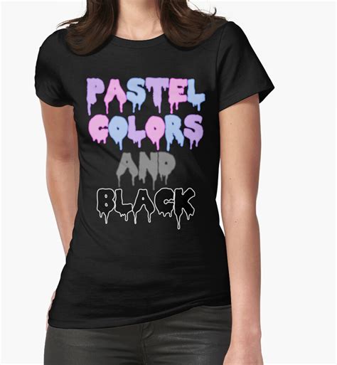 Pastel Colors Womens Fitted T Shirts By Miausita Redbubble