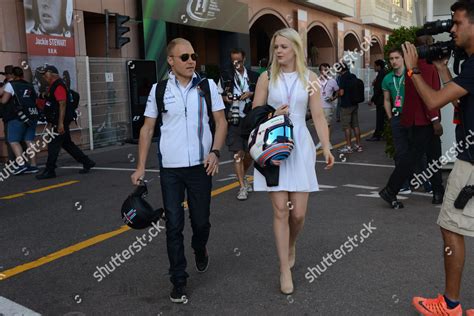 Valtteri Bottas Girlfriend Emilia Pikkarainen Editorial Stock Photo ...