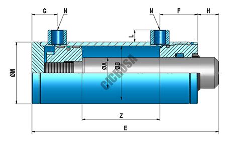 Cilindros Hidr Ulicos Doble Efecto V Stago Liso Serie Cicrosa