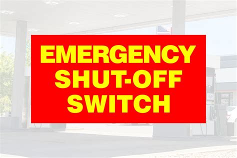 "Emergency Shut-Off Switch" - Decal - www.zoomnsupply.com