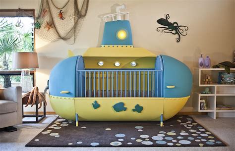 DIY Baby Crib Shaped Like a Submarine Takes Kids "Under the Sea"