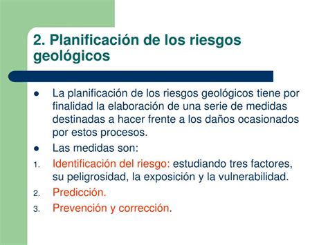 PPT TEMA 7 Los riesgos geológicos PowerPoint Presentation free