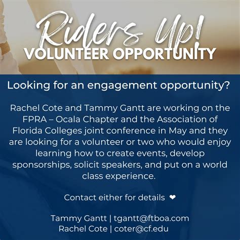 Riders Up Volunteer Opportunities Fpra Ocala Chapter